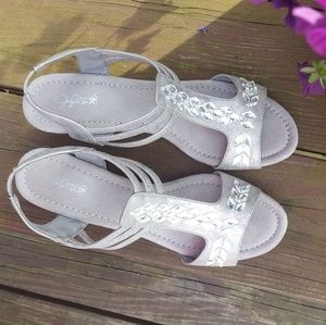 Jaclyn Smith diamond studded heels